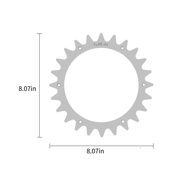 TLWL-01 2Pcs / Set 205mm Spikes for Worx Landroid S / M Robot Mower Stainless Steel Wheel Spikes