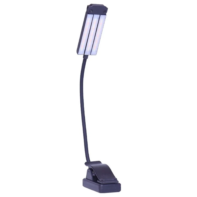 90 Degree Adjustable Dual Head Reading Lamp Foldable Clip On Book Light for Office Study Room