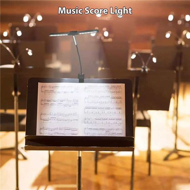 90 Degree Adjustable Dual Head Reading Lamp Foldable Clip On Book Light for Office Study Room
