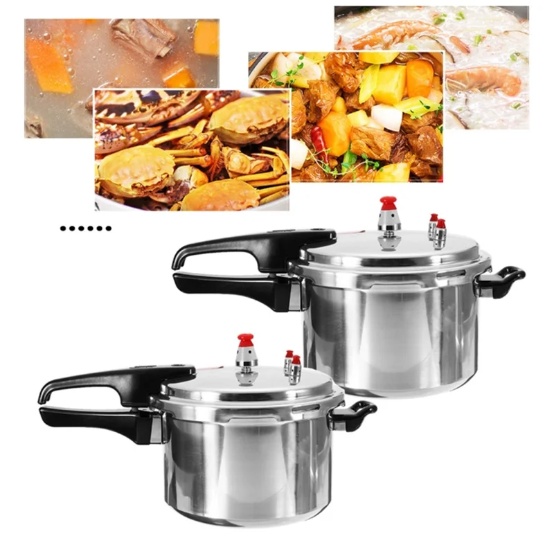 18cm Aluminum Alloy Pressure Cooker Home Use Explosion-Proof Cookware for Gas Stove