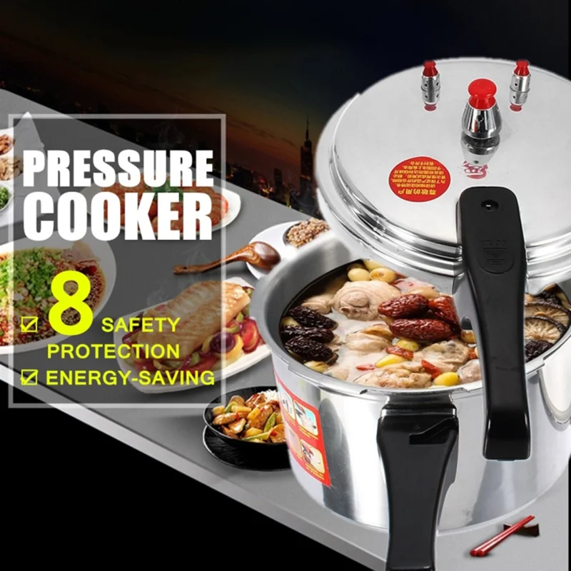 22cm Aluminum Alloy Pressure Cooker Home Use Explosion-Proof Cookware for Gas Stove