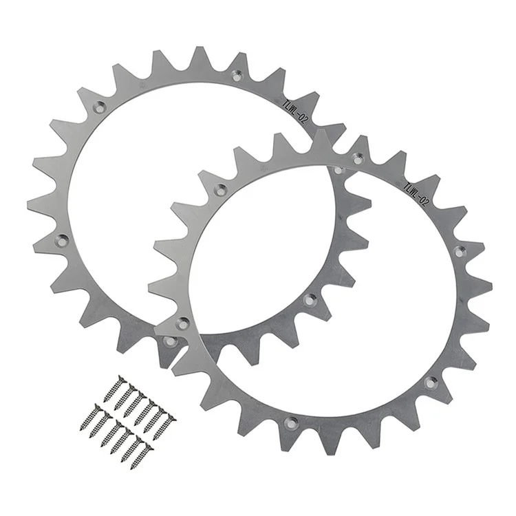TLWL-02 2 pièces / Jeu pour Worx Landroid L Robot Tondeuse Crampons 225 mm SPCC Crampons de roue