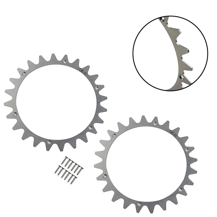 TLWL-02 2 pièces / Jeu pour Worx Landroid L Robot Tondeuse Crampons 225 mm SPCC Crampons de roue