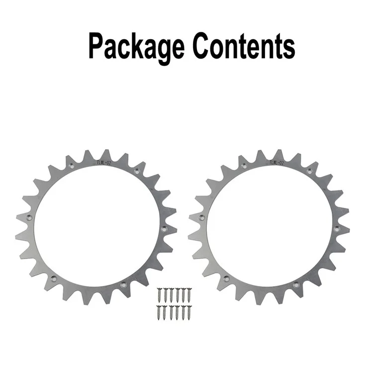 TLWL-02 2Pcs / Set For Worx Landroid L Robot Mower Spikes 225mm Stainless Steel Wheel Spikes