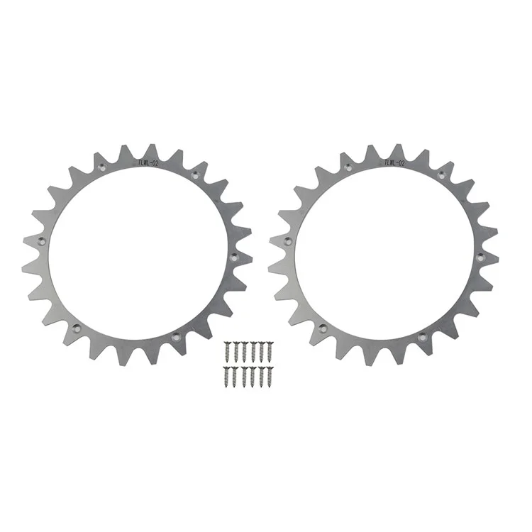 TLWL-02 2 pièces / Jeu pour Worx Landroid L Robot Tondeuse Crampons 225 mm SPCC Crampons de roue