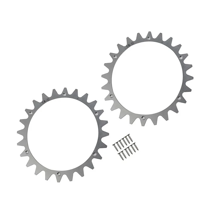 TLWL-02 2 pièces / Jeu pour Worx Landroid L Robot Tondeuse Crampons 225 mm SPCC Crampons de roue