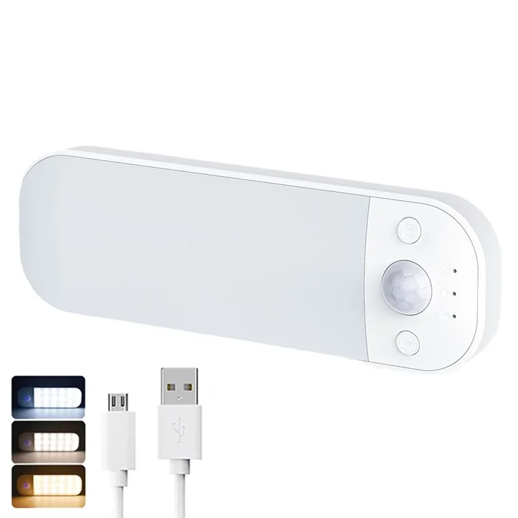 Cabinet Lights Motion Sensor Ultra Thin Night Light 3 Color Adjustable Magnetic Rechargeable Smart Lamp