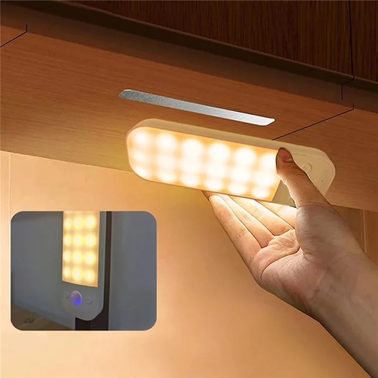 Cabinet Lights Motion Sensor Ultra Thin Night Light 3 Color Adjustable Magnetic Rechargeable Smart Lamp