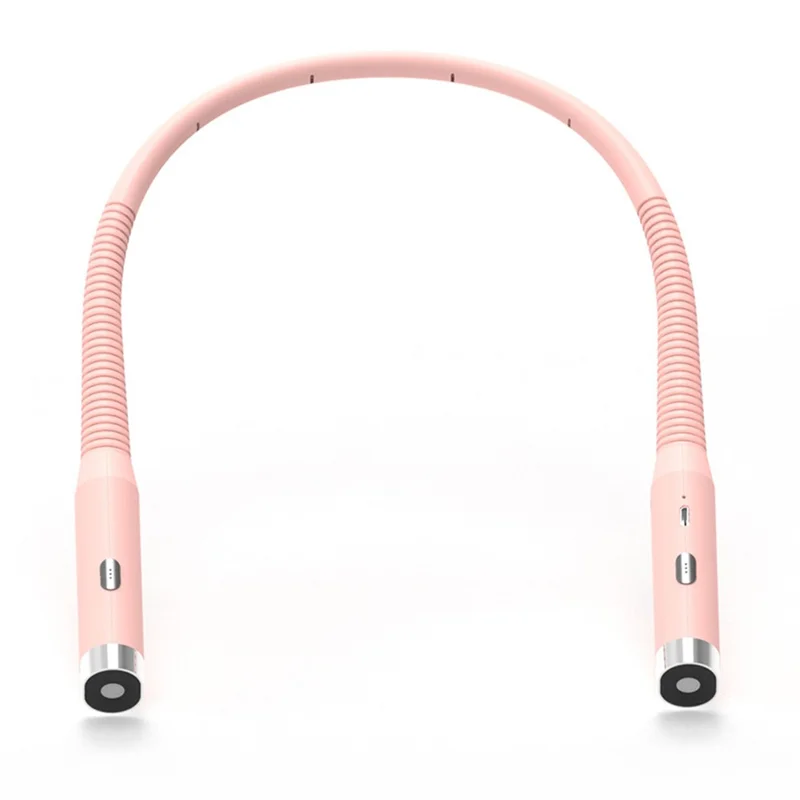 F4 Eye Protection LED Neck Reading Light Rechargeable Flexible 360 Degree Hands Free Book Light - Pink
