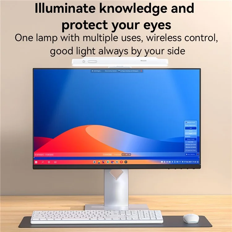 YESIDO DH11 Reading Lamp Home Office Bedside Wireless Rechargeable LED Book Light