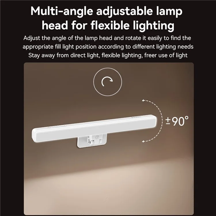 YESIDO DH11 Reading Lamp Home Office Bedside Wireless Rechargeable LED Book Light