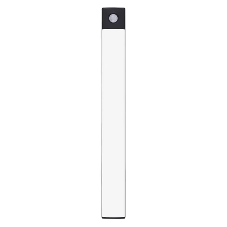 MZ-L1803 30cm Ultra-Thin Smart Motion Sensor Light Bar 3 Color Magnetic Self-Adhesive Rechargeable LED Cabinet Light - Black