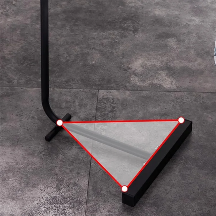 Modern Small Spaces Side Table Water Drop Shape Sofa End Table for Living Room Bedroom - Black+White Marble