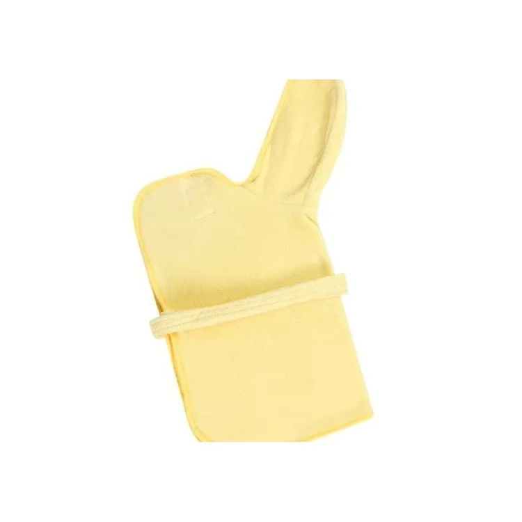 Solid Color Thick Coral Fleece Pet Bathrobe Water Absorbent Quick Drying Coat for Dogs, Size M - Yellow