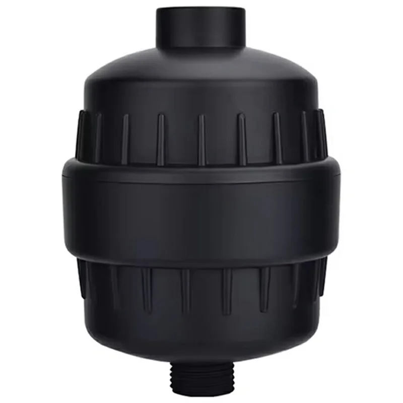 Filtro doccia a 15 strati Purificatore d'acqua per bagno di casa Prefiltro per soffione della doccia, Nero