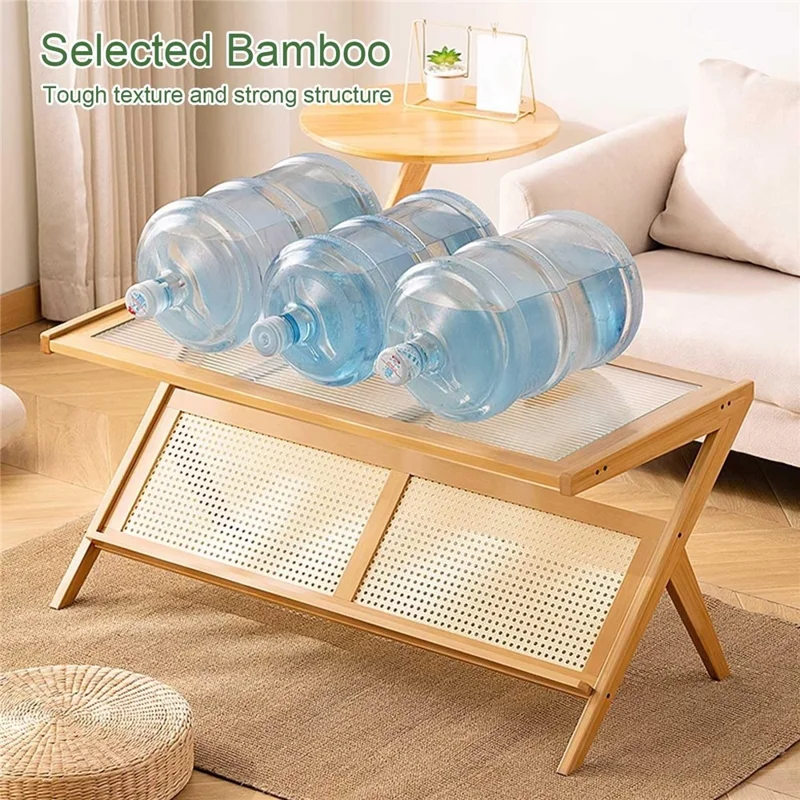 Moderner Glas-Rechteck-Couchtisch Minimalistischer Beistelltisch für kleine Räume - Tan