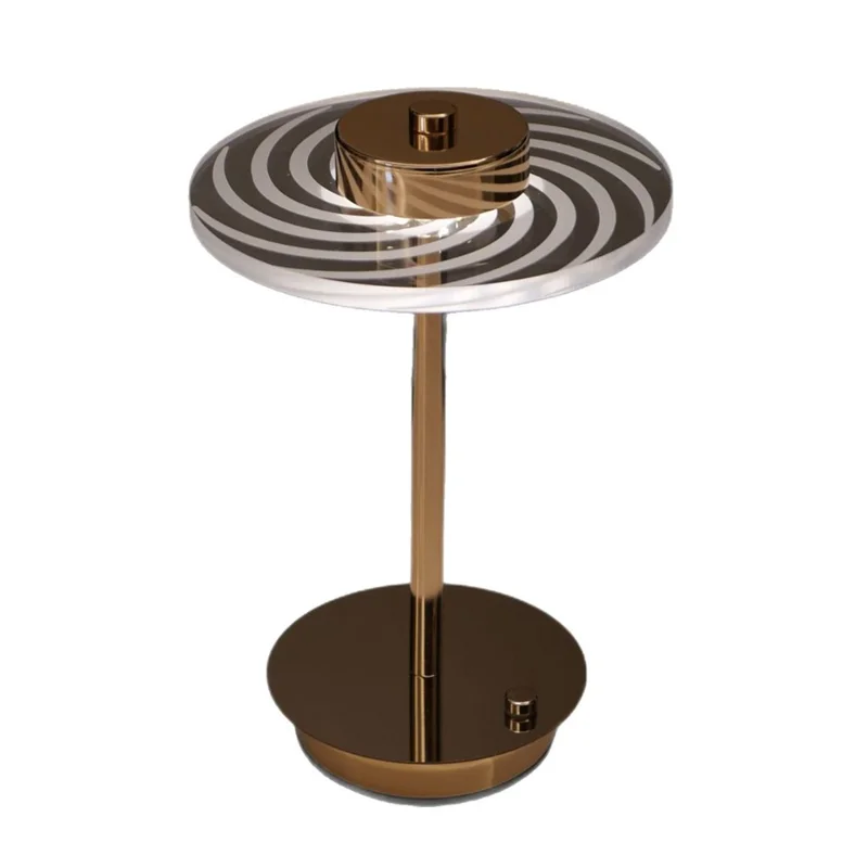 Creative Pattern Bedside Atmosphere Lamp Living Room Bedroom Iron + Acrylic Decorative Night Light Ornament - Z15-A