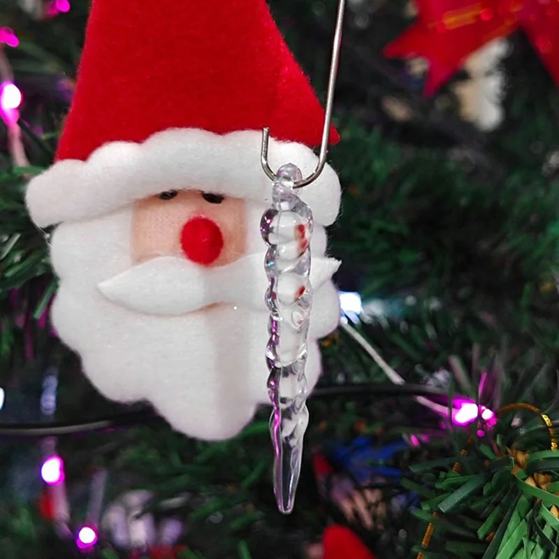 12 LED Electronic Candle Lights Christmas Tree Ornaments String Fairy Lights with Remote Control - Icicle