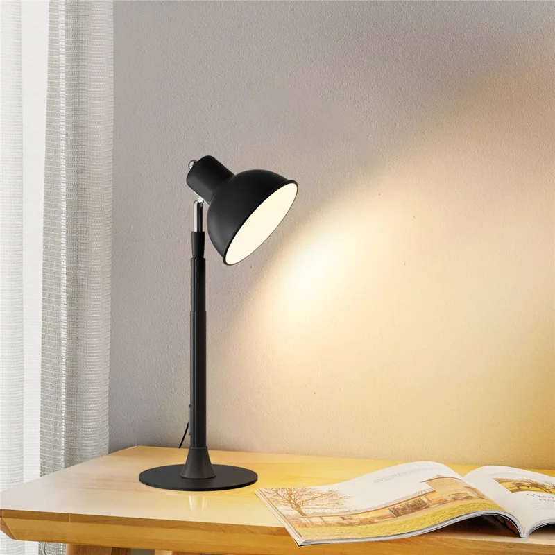 EFL001-U Lámpara de Escritorio LED USB Extensible con Protección Ocular, 3 Temperaturas de Color, Regulable, Color Negro