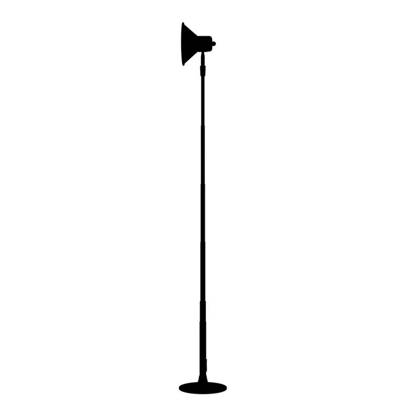 EFL002-U Lámpara de lectura extensible de arte en hierro para estudio, dormitorio de invitados, con protección para los ojos, alimentada por USB - Negro