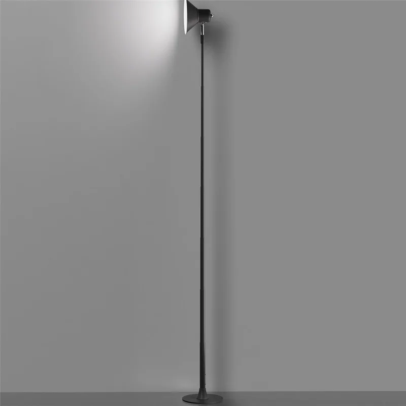 Lámpara de mesa extensible EFL002-P de arte en hierro para estudio, lectura y habitación de invitados, protección ocular, enchufe europeo - Negro