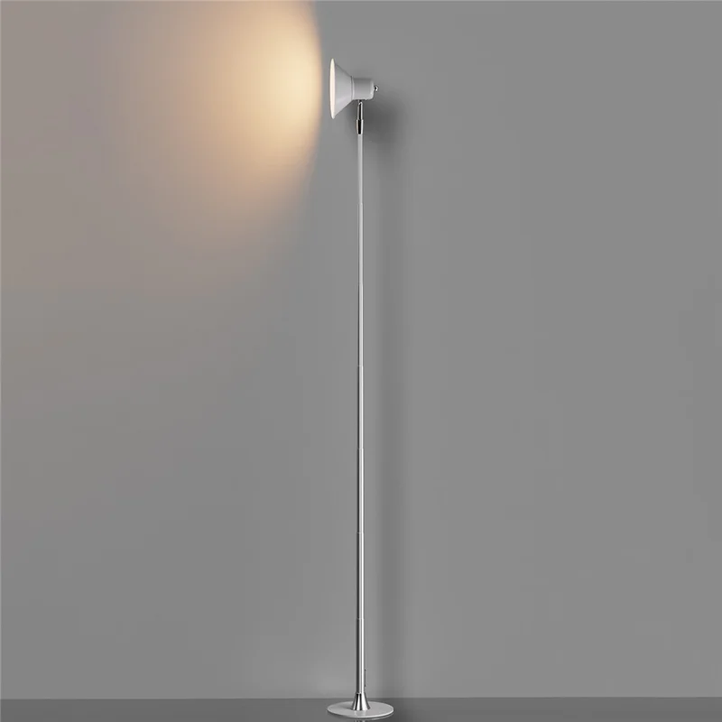 EFL002-P Extendable Iron Art Desk Lamp Study Reading Guest Room Eye Protection Table Light, EU Plug - Silver