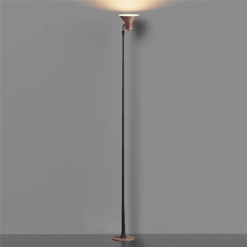 EFL002-P Lámpara de pie LED extensible con protección ocular, enchufe europeo, 3 temperaturas de color, regulable - Color nogal