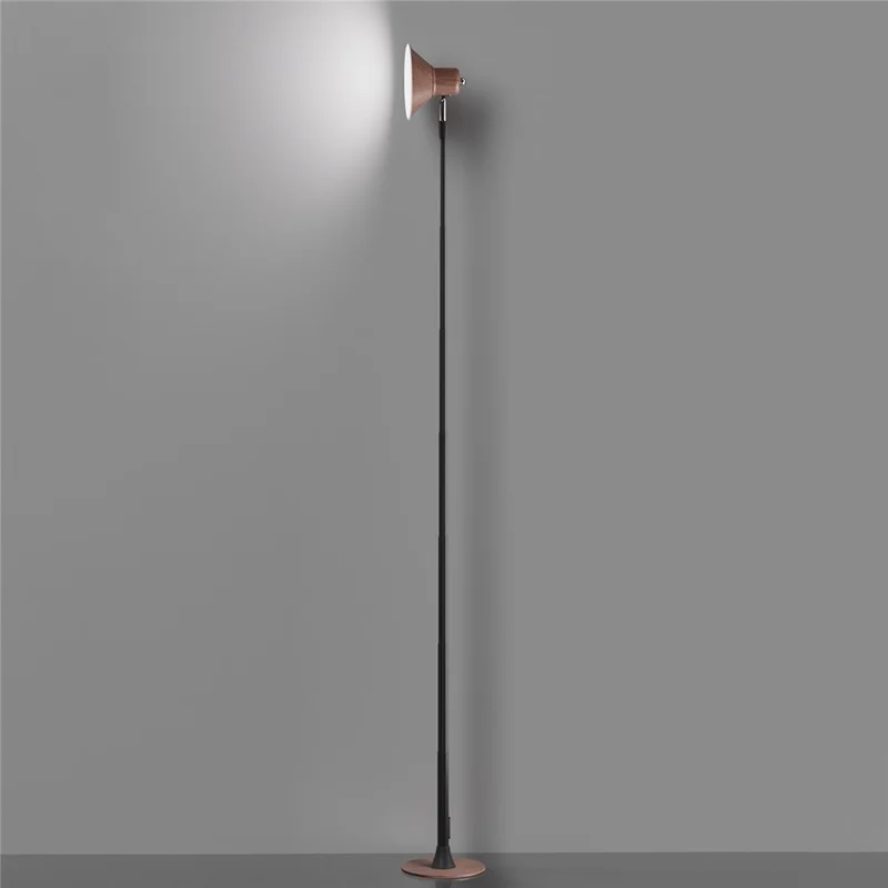 EFL002-P Lámpara de pie LED extensible con protección ocular, enchufe europeo, 3 temperaturas de color, regulable - Color nogal