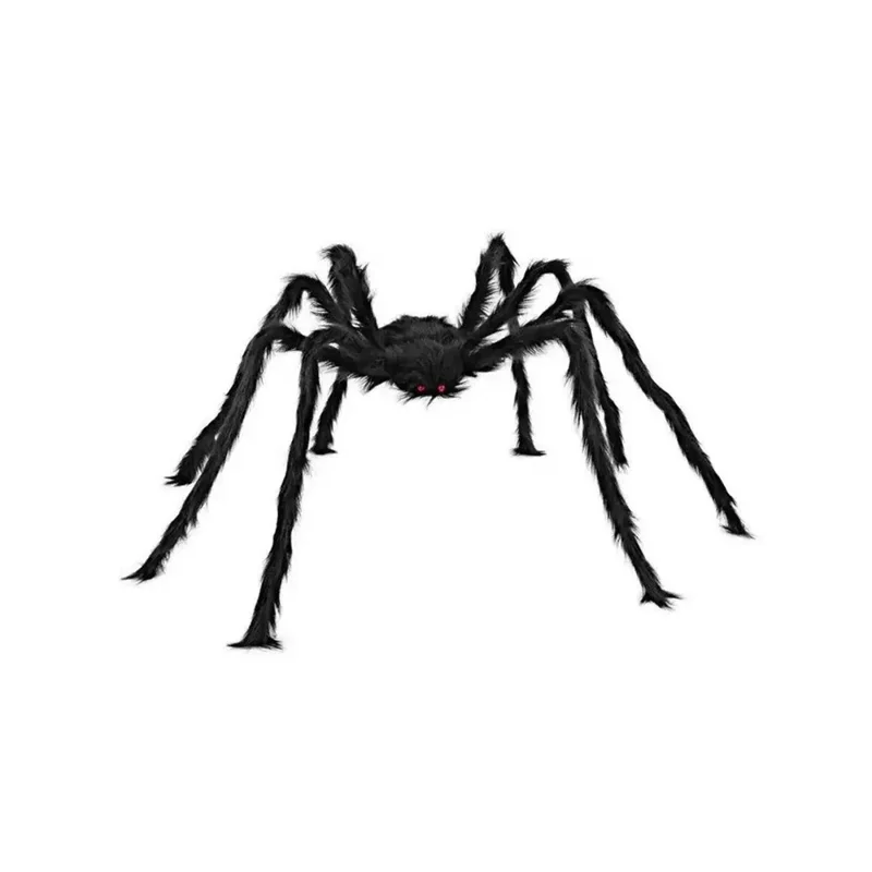 75cm Realistic Plush Spider Haunted House Prop Gift Giant Spider Halloween Party Spooky Decoration