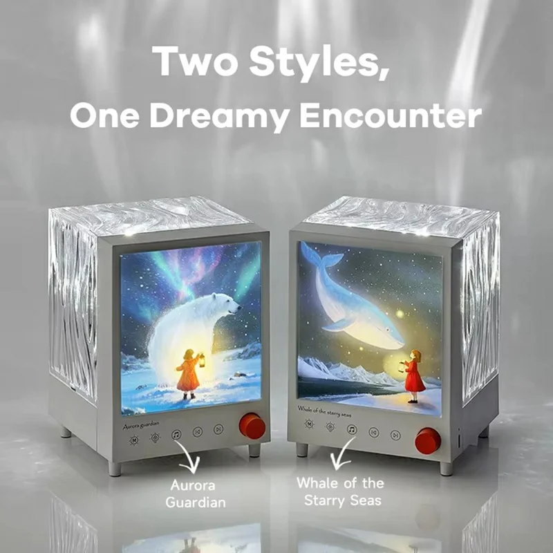 S10 Aurora Light Box Ocean Wave Projector Lamp Bluetooth-compatible Speaker Night Light