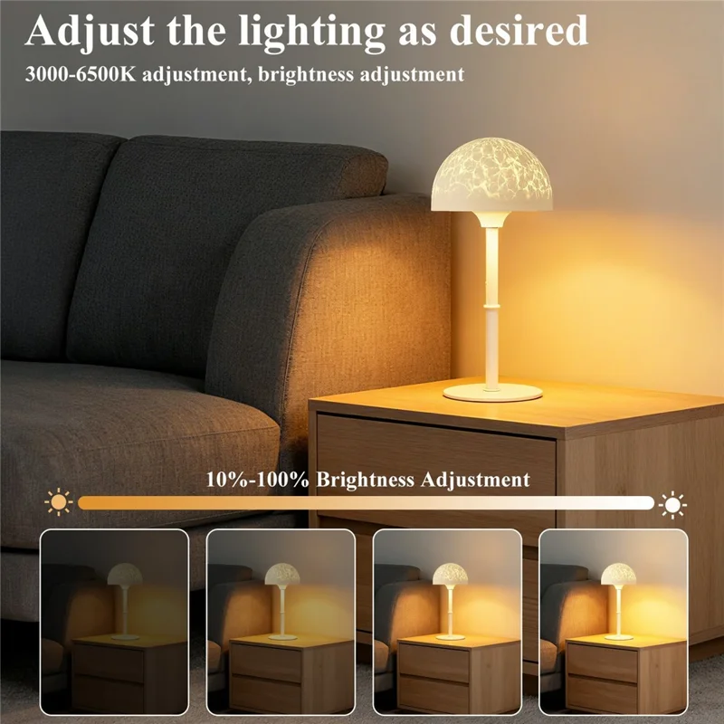 WBL001-T Креативная прикроватная лампа с регулируемой высотой, декоративный светодиодный настроечный свет, пульт дистанционного управления, диммируемый ночной свет