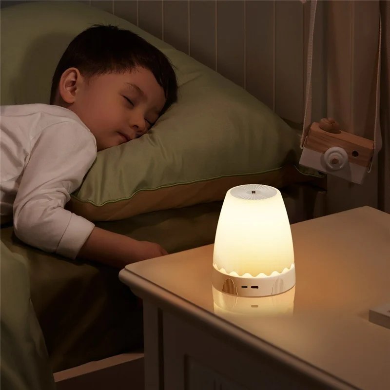 HDT003 Gesture Control Ambiance Lamp Height Adjustable Dimmable Desk Light for Bedroom Nightstand - White