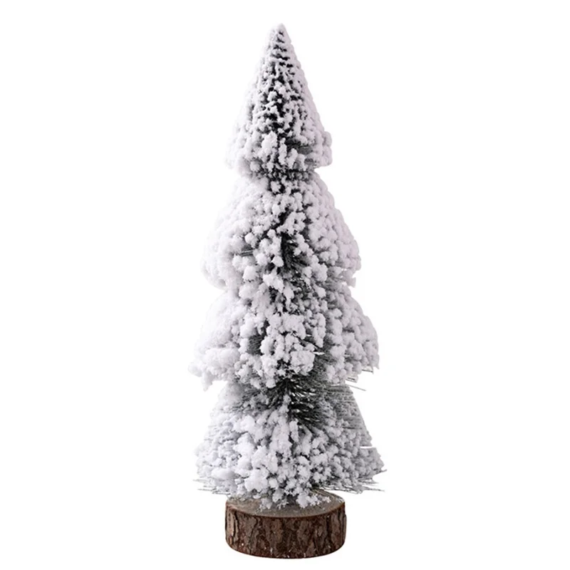 Mini Christmas Tree 25cm Desktop Decoration Tabletop Ornament Cedar Pine Tree for Home / Office Holiday Gift Decor
