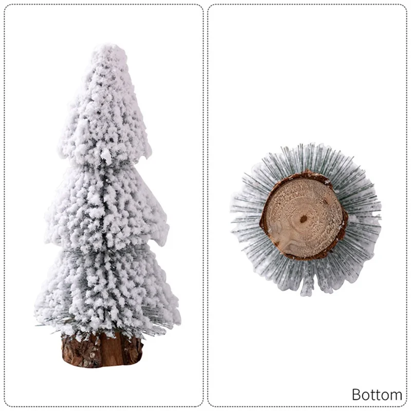 Mini Christmas Tree 25cm Desktop Decoration Tabletop Ornament Cedar Pine Tree for Home / Office Holiday Gift Decor