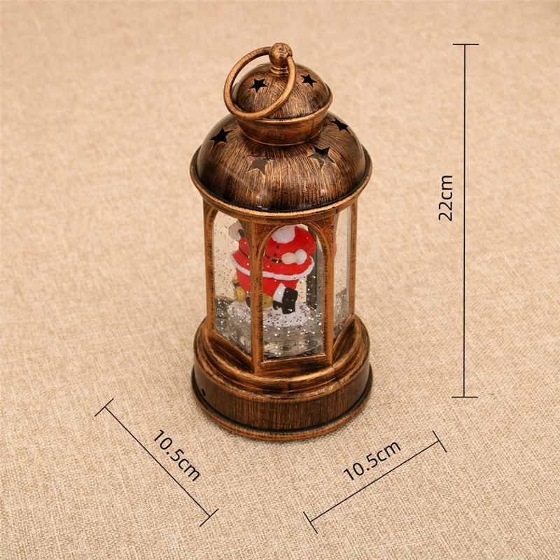 Christmas Gift Music Box Rotating Vintage Night Light Holiday Desktop Decoration - Santa Claus
