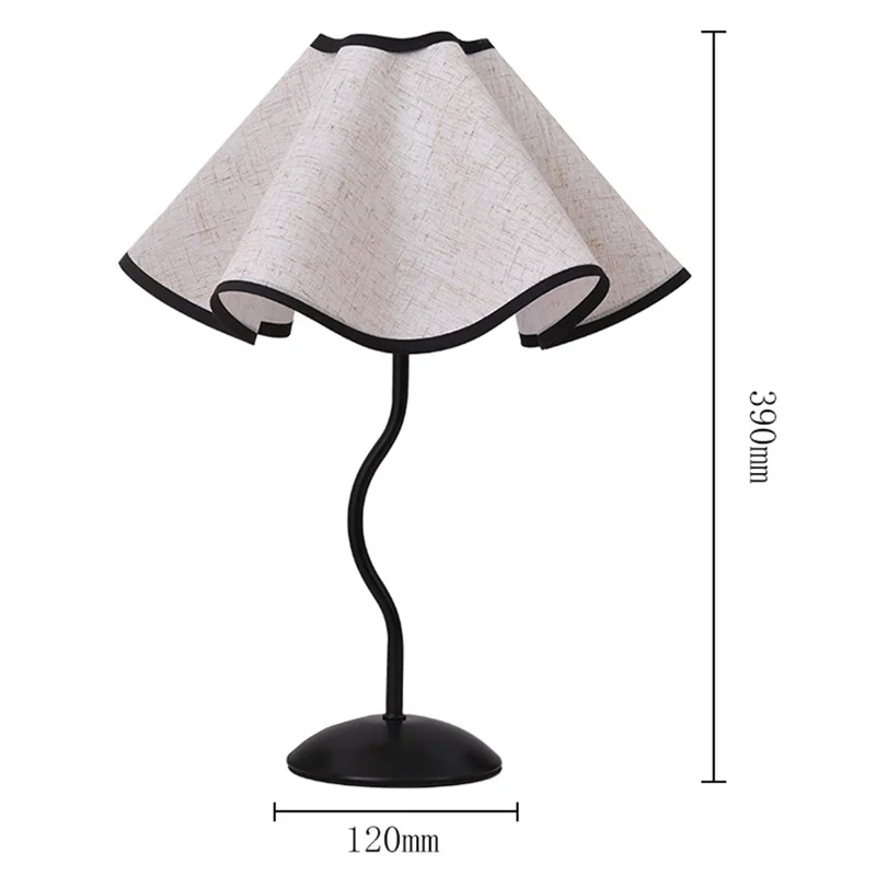 Modern Simplicity Bedside Lamp Flower Petal Retro Table Light 3 Color Adjustable 7W Decorative Night Light, EU Plug