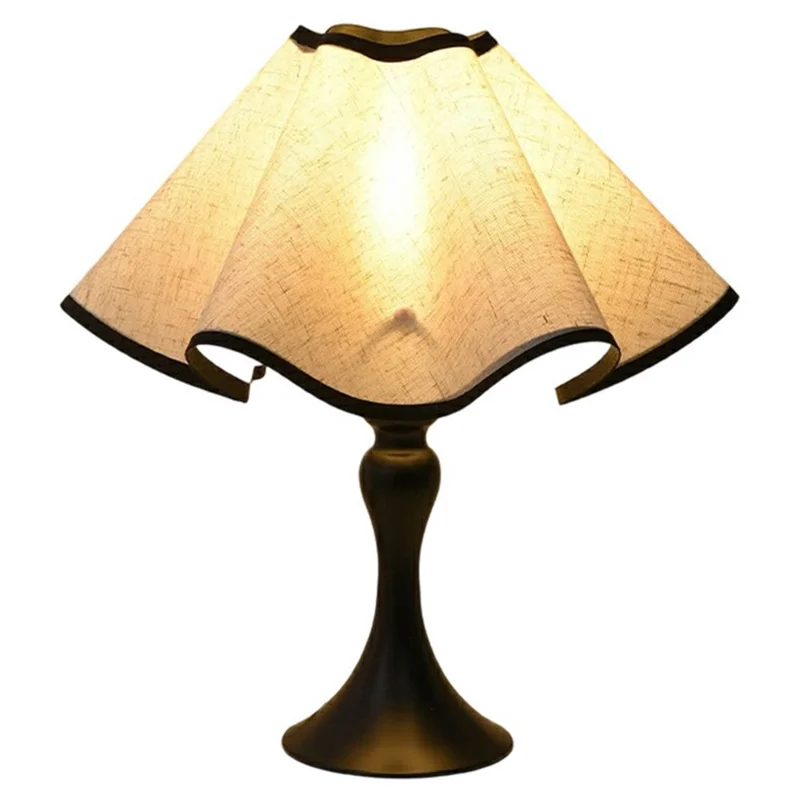 Flower Petal Table Lamp Ambient Light with 3-Color Adjustable 7W Creative Romantic Decorative Light, EU Plug - Nordic Style