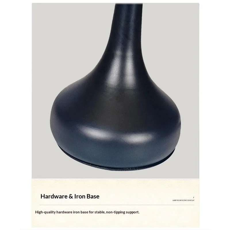 3 Color Mode Pleated Table Lamp USB Plug In Bedroom Bedside Ambient Lamp Eye-Caring Flicker-Free LED Light - Beige Lampshade  /  Black