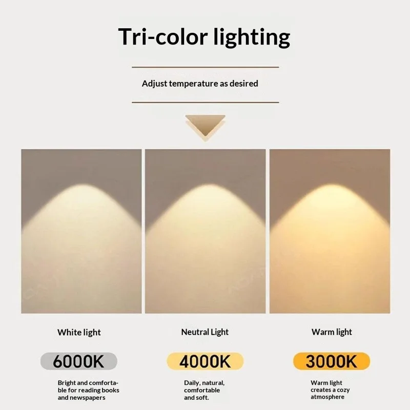 Crystal Retro Table Lamp with 3 Color Adjustable Minimalist USB Powered Bedside Night Light for Living Room / Bedroom - Beige