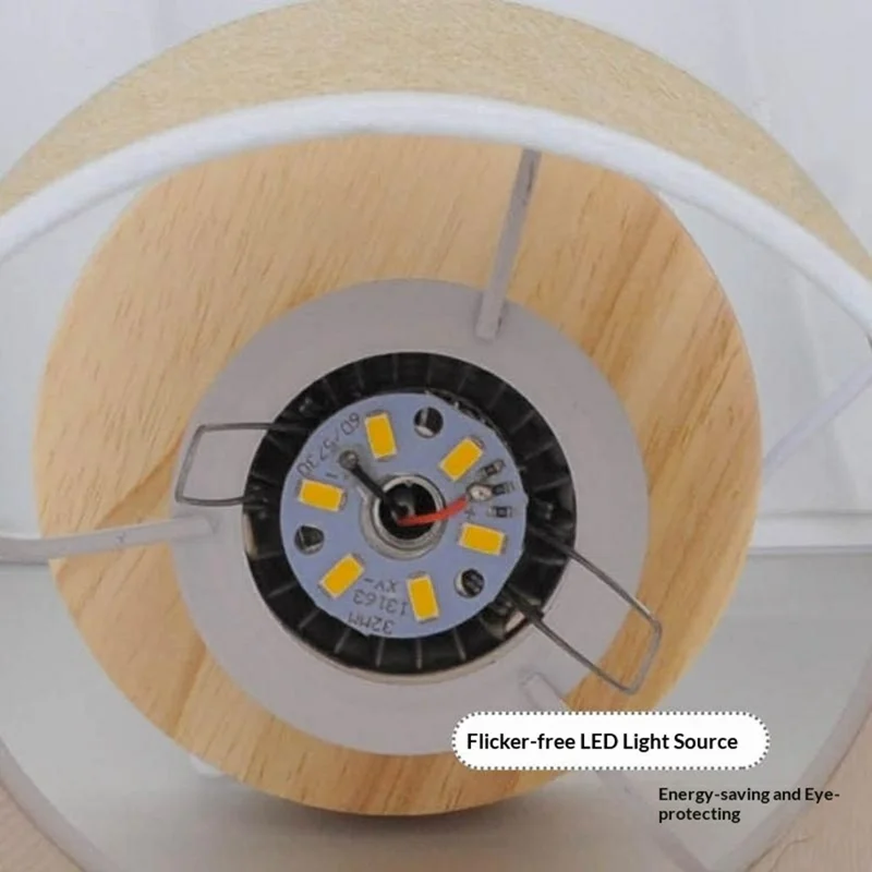 Warmes Tischleuchte Vintage Falten-Nachttischleuchte USB-betrieben Dekorative Leuchte für Schlafzimmer Kreatives Geschenk - Beige