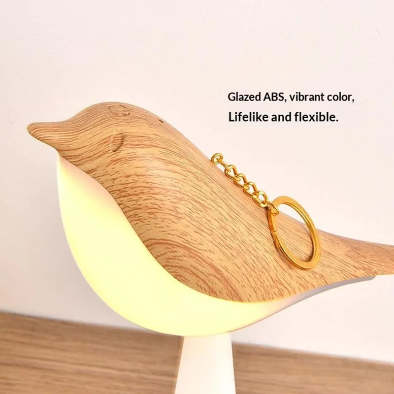 Creative Magpie Aromatherapy LED Car Decor Light Touch  /  Remote Control Rechargeable Table Lamp for Home Bedroom - Maple Color