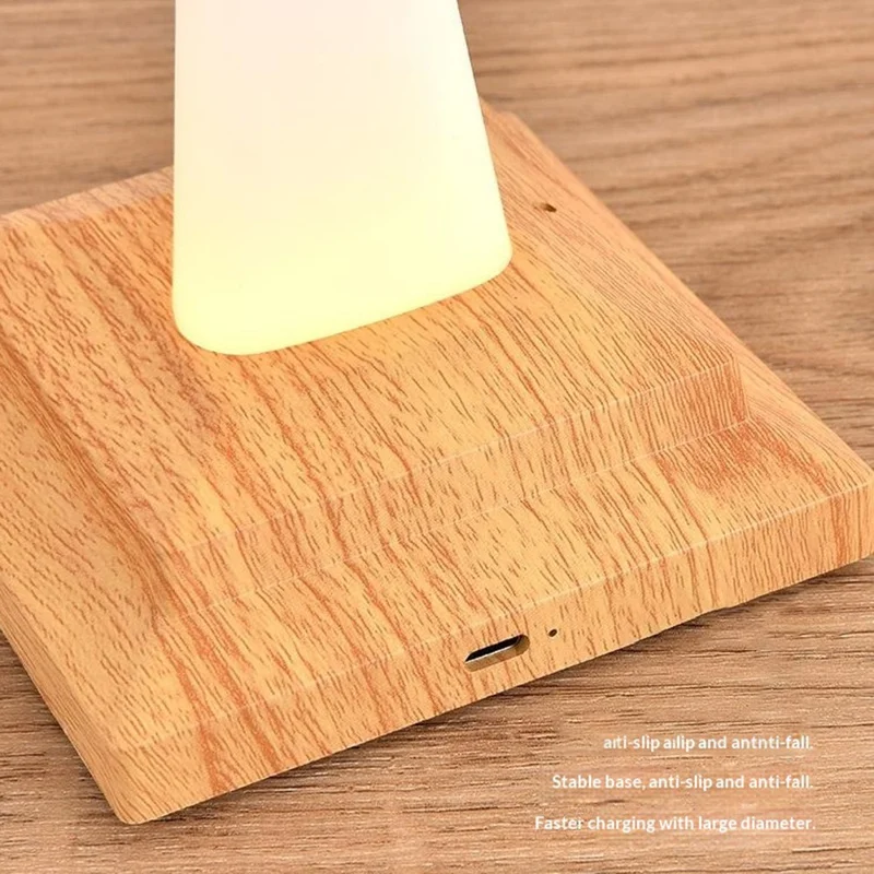 Creative Magpie Aromatherapy LED Car Decor Light Touch  /  Remote Control Rechargeable Table Lamp for Home Bedroom - Maple Color