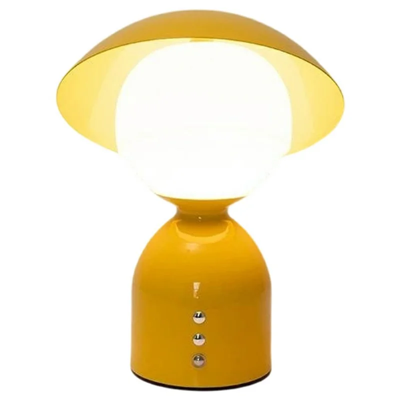 Creative Decorative Bedside Light with Lampshade / Touch Control / 3 Color Dimming Modern Table Lamp - Yellow