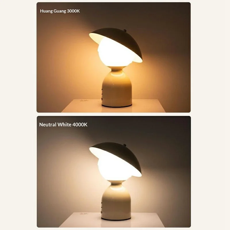 Creative Decorative Bedside Light with Lampshade / Touch Control / 3 Color Dimming Modern Table Lamp - Yellow