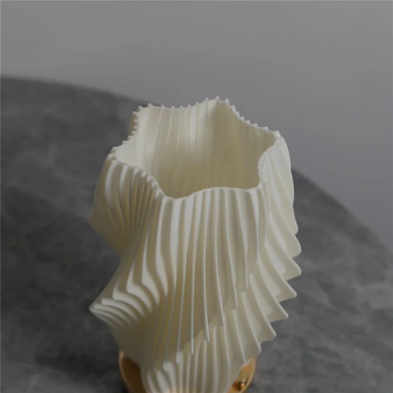 Cubic Ripple 3D Desk Lamp USB Rechargeable Dimmable LED Night Light for Bar Coffee Shop - White