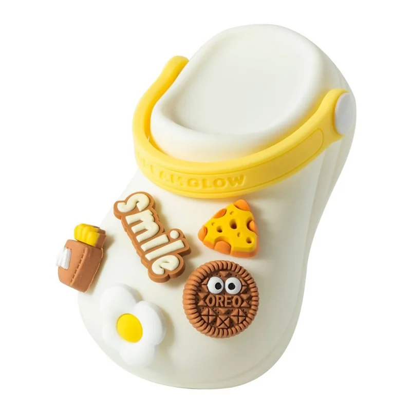 TW-L95 Clog Shoes Shape Tap Night Light with Timer Voice Control Bedside Atmosphere Lamp for Kids Room