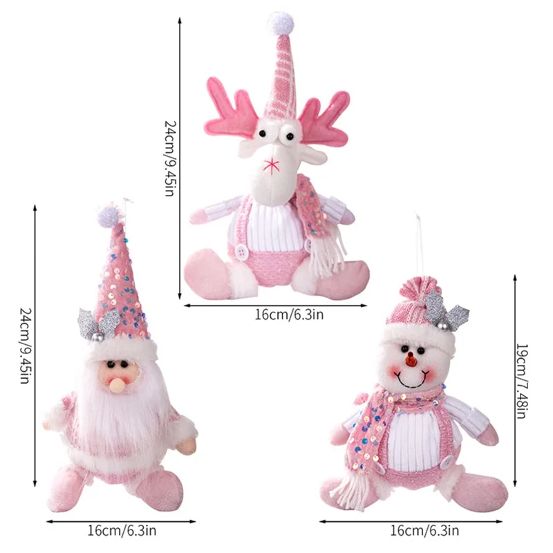 Julemand / Sneemand / Ælgt hængende hængesmykke i glitrende dekoration - Julemand