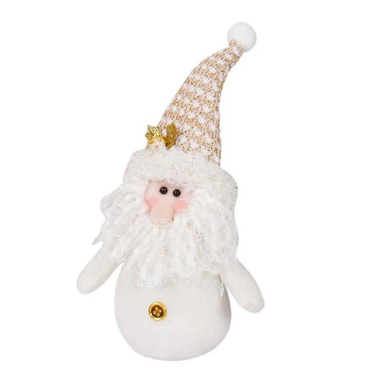Figurine de gnome de Noël en peluche, set cadeau de décoration festive, décor de bureau - Père Noël