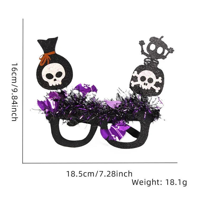 Maschere per gli occhi di Halloween in non tessuto + Zucca in plastica, Strega, Teschio Costume Maschera di Carnevale per Adulti e Bambini - Occhio e Ragnatela