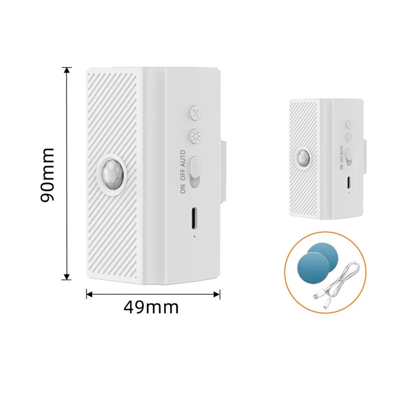 YSJ-010B 1Pc Smart Motion Sensor Wall Light Magnetic Rechargeable LED Night Light for Hallway Bedroom